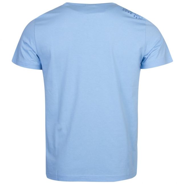 Athleisure Mens Blue Tee Small Logo S/s T Shirt