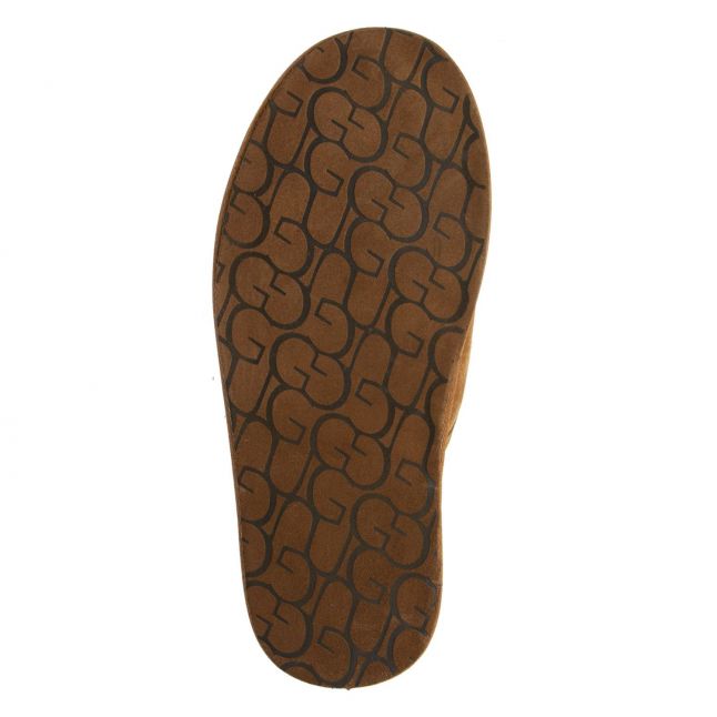 Mens Chestnut Scuff Slippers