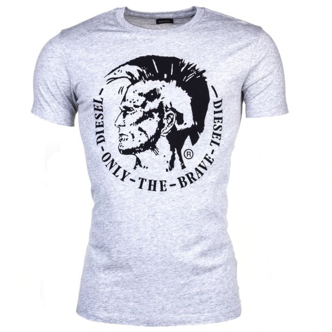 Mens Grey T-Diego-Fo Mohawk S/s Tee shirt