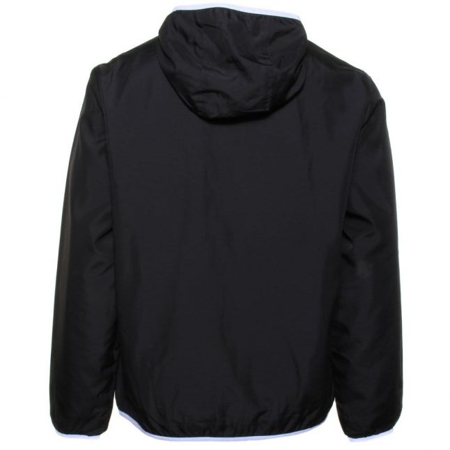 Mens Black Branded Hooded Jacket