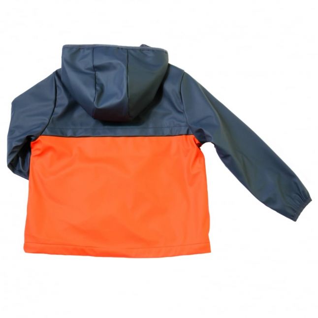 Boys Etna Red & Blue Colour Block Jacket