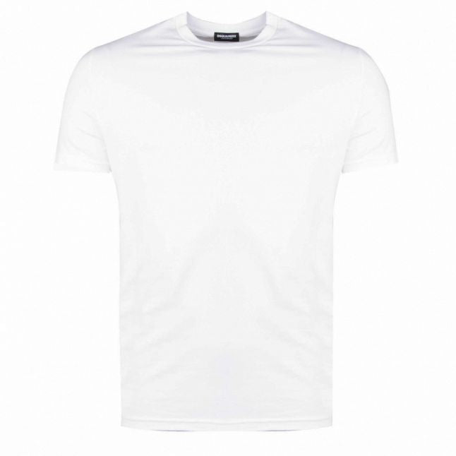 Mens White Basic S/s T Shirt