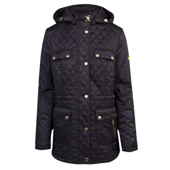 Womens Black Penhal Quilted Coat