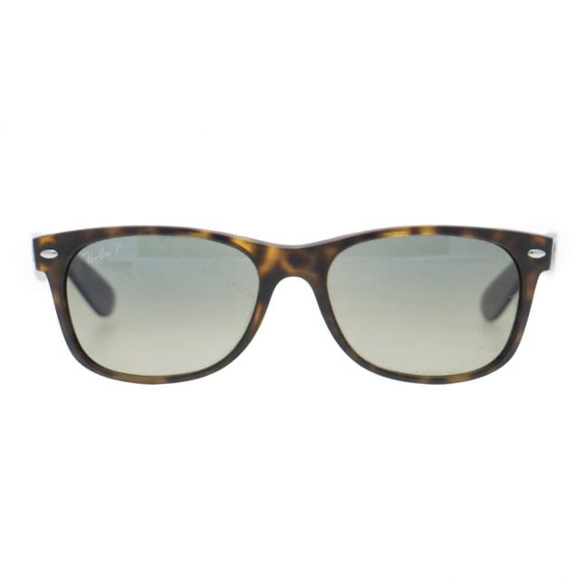 Mens Matte Havana & Blue RB2132 New Wayfarer Sunglasses