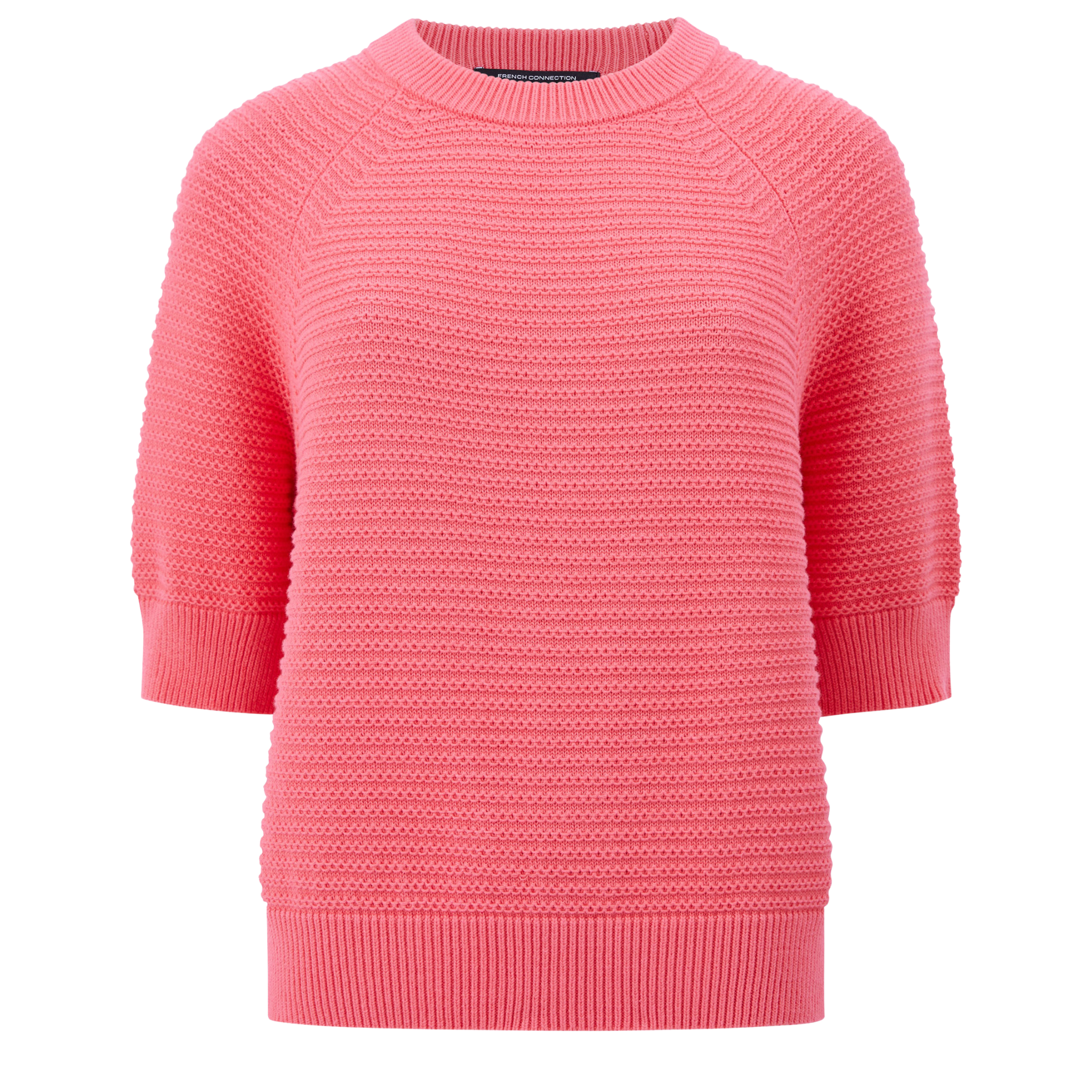 Womens French Connection Raspberry Pink Lily S/s Knit