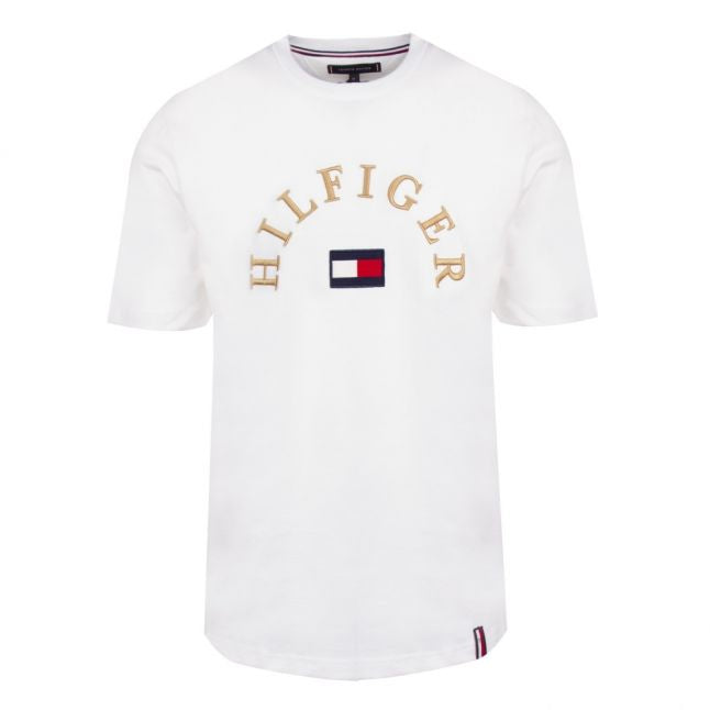 Mens White Arch Logo Regular Fit S/s T Shirt