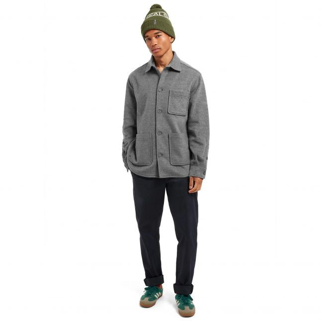 Mens Sealskinz Grey Marl Fleece Overstrand Overshirt