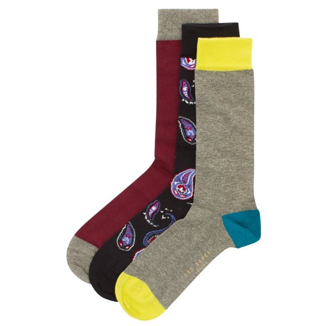 Mens Assorted Chesham Three Pack Socks