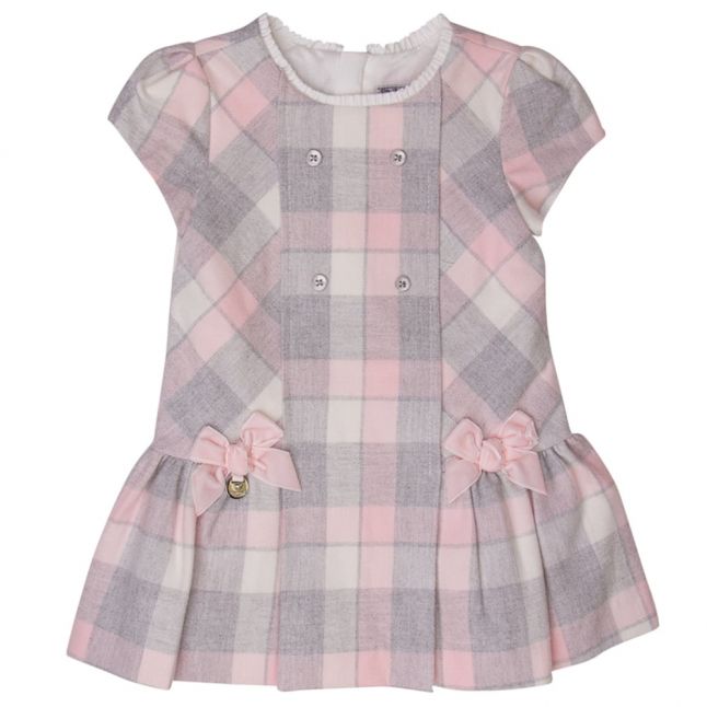 Baby Grey Plaid Flannel Dress