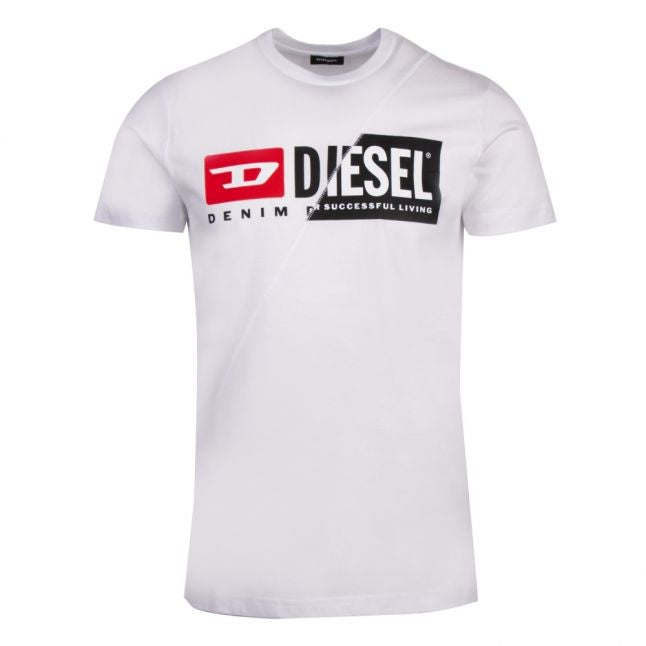 Diesel Mens White T-Diego-Cuty S/s T Shirt