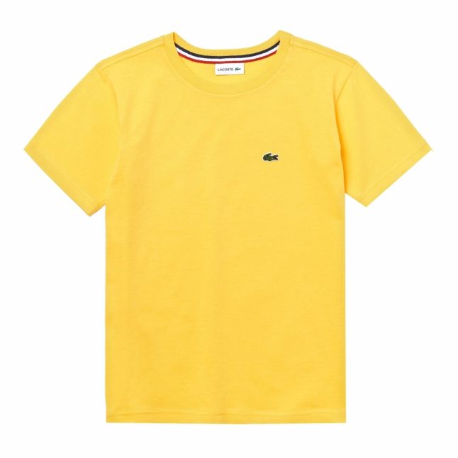 Boys Yellow Classic Branded S/s T Shirt