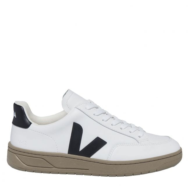 Mens Extra White/Black/Dune V-12 Trainers