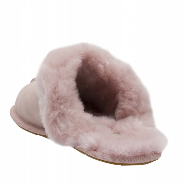 Womens Pink Crystal Scuffette II Slippers