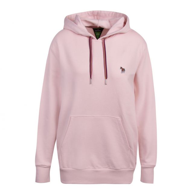 PS Paul Smith Womens Powder Pink Zebra Hooded Sweat Top