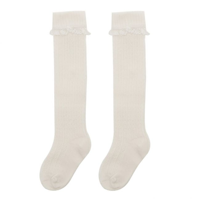 Girls Natural Knee High Socks