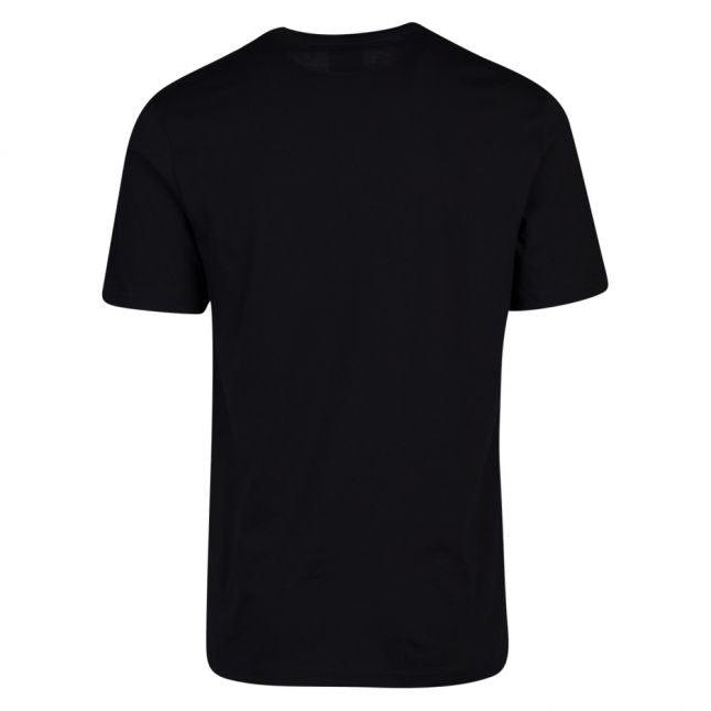 Mens Navy Leaf Block Regular Fit S/s T Shirt