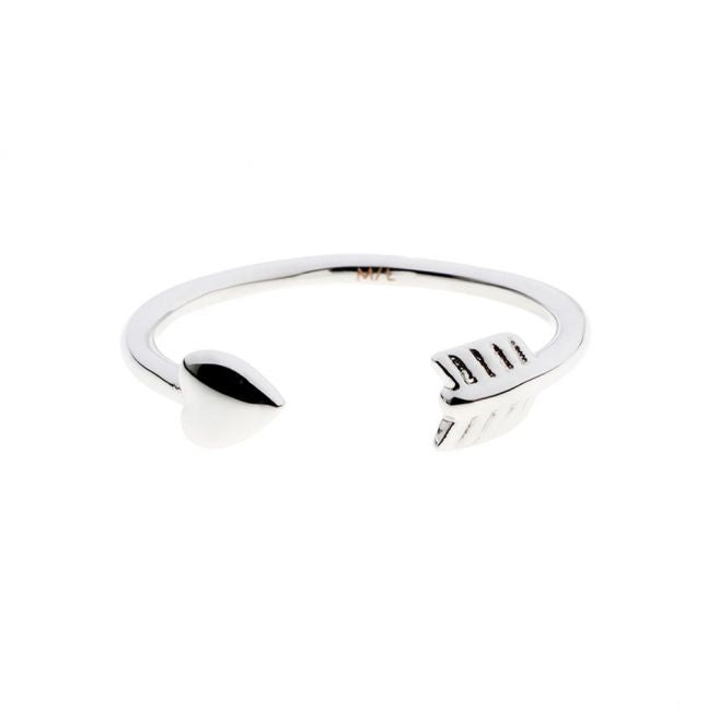 Womens Silver Cassea Cupids Ring