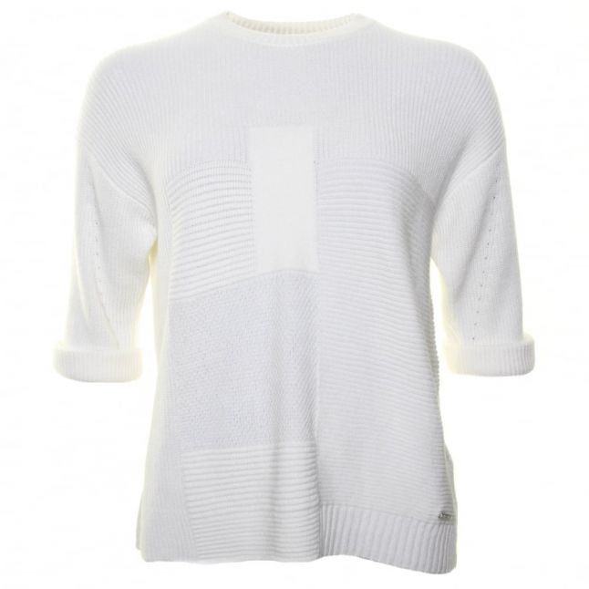 Womens Cream M- Gapy Knit