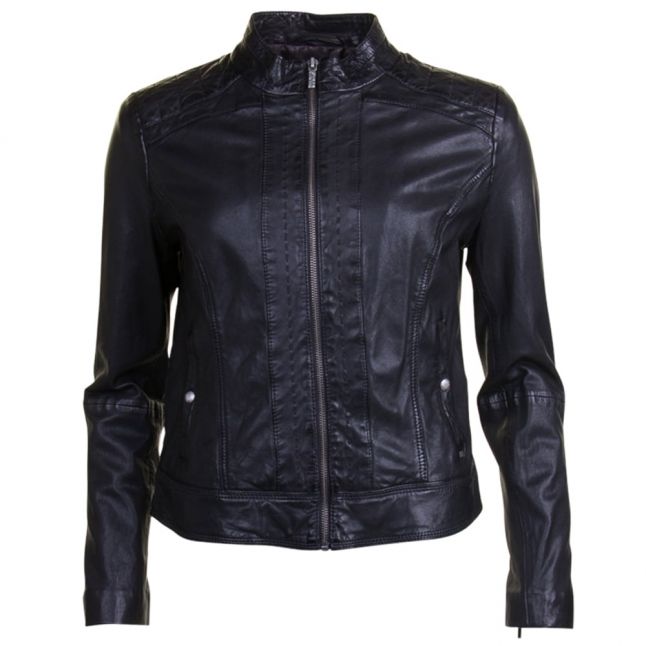 Womens Black Janabelle2 Leather Jacket