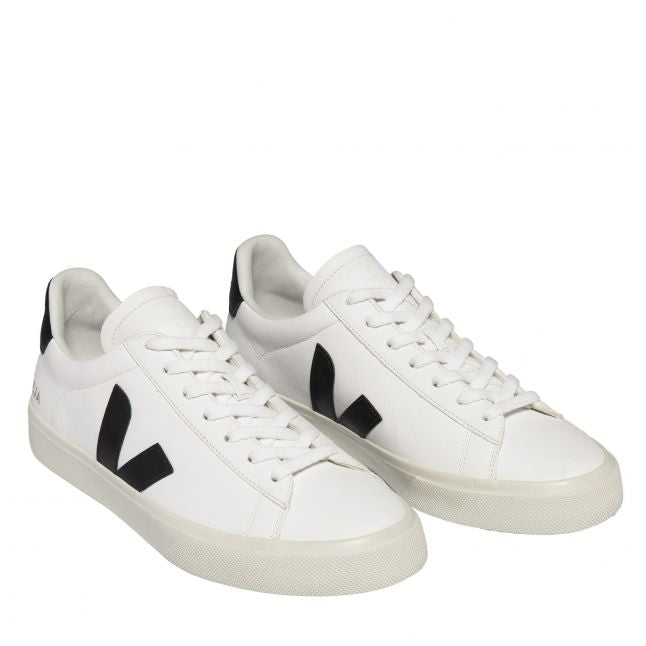 Womens	Extra White/Black Campo Trainers