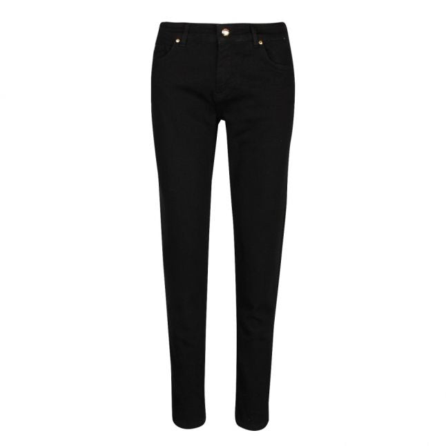 Womens Black Branded Skinny Fit Jeans