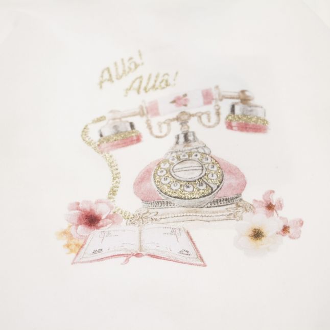 Infant Natural & Rose Telephone L/s T Shirt