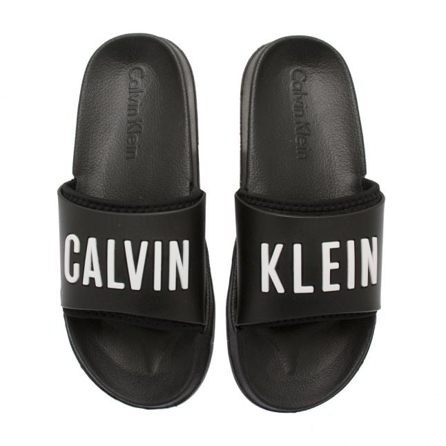 Black Logo Pool Slides