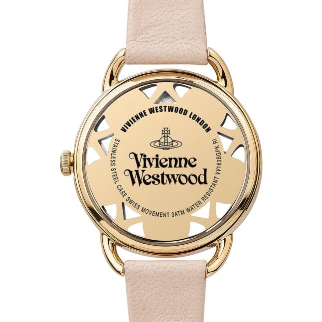 Womens Vivienne Westwood Pink Leadenhall Leather Strap Watch