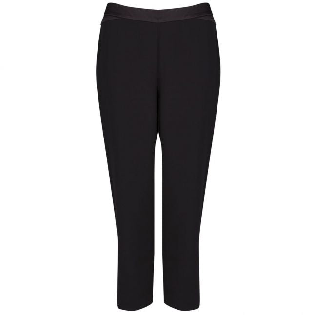 Womens Black Carlaa Pearl Detail Luxe Joggers