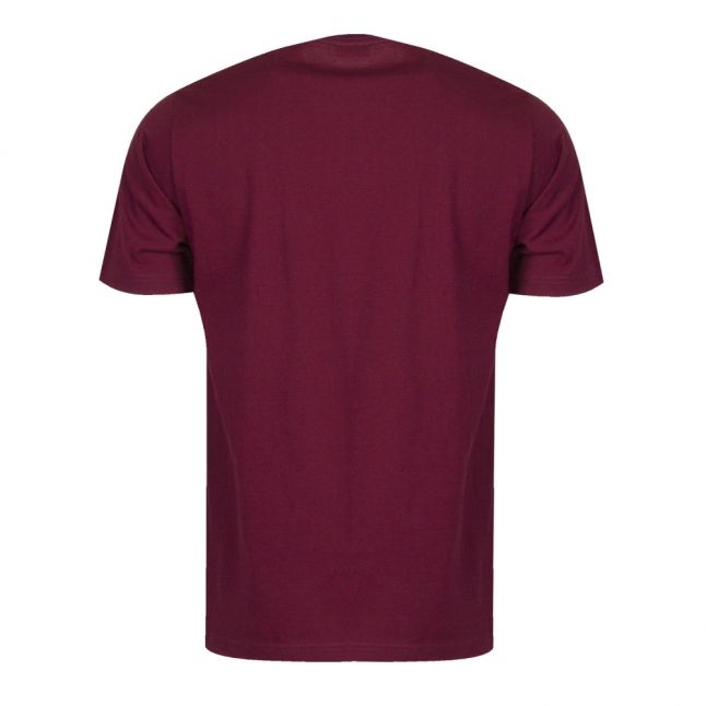 Mens Burgundy T-Just-Pocket S/s T Shirt