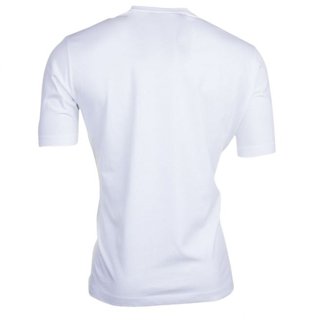 Mens White Logo Badge Regular S/s T Shirt