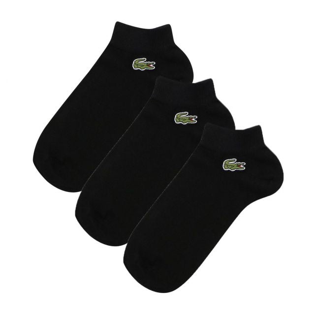 Mens Black 3 Pack Trainer Socks