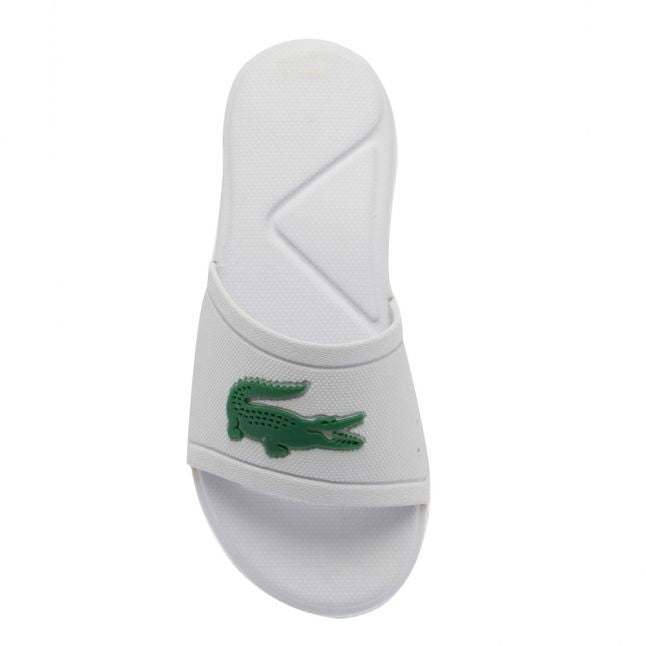 Child White/Green L.30 Croc Slides (12-11)