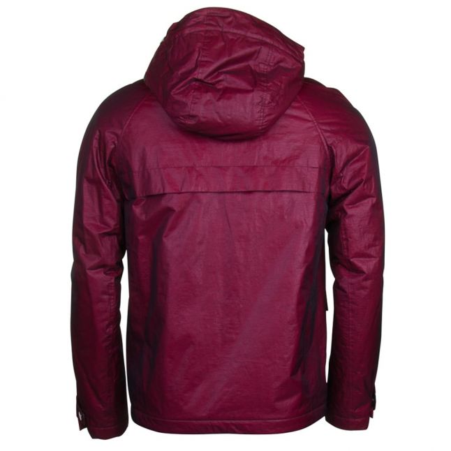 Paul & Shark Mens Red Hooded Iridescent Shark Fit Jacket