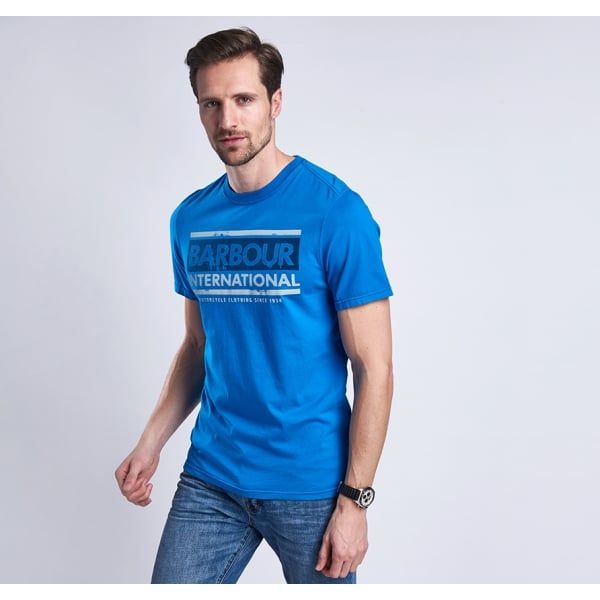 Mens Fresh Blue Block S/s T Shirt