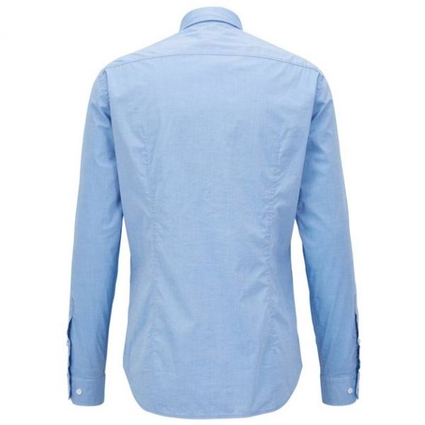 Athleisure Mens Medium Blue Biado_R Poplin L/s Shirt