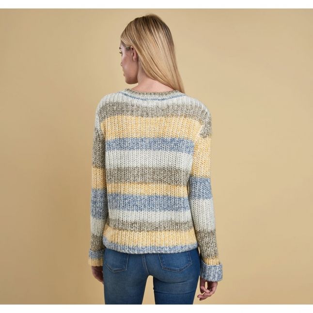 Lifestyle Womens Sun Gold Hive Stripe Knitted Jumper