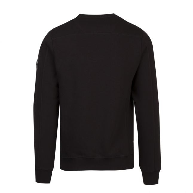 Mens Black Siren Crew Sweat Top