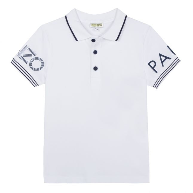 Junior Optic White Logo Tipped S/s Polo Shirt