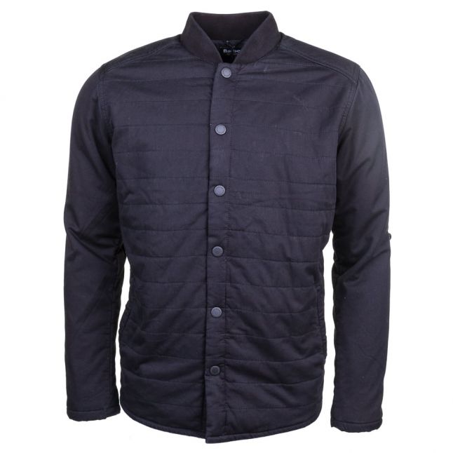 Mens Black Gasket Overshirt