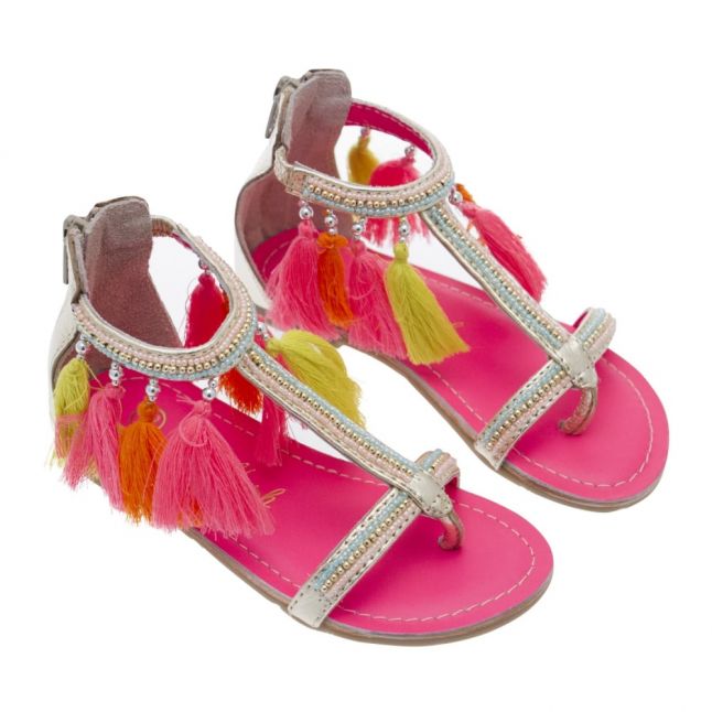 Girls Coral Tassel Sandals (25-33)