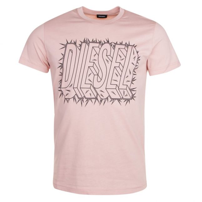 Mens Pink T-Diego-SL S/s T Shirt