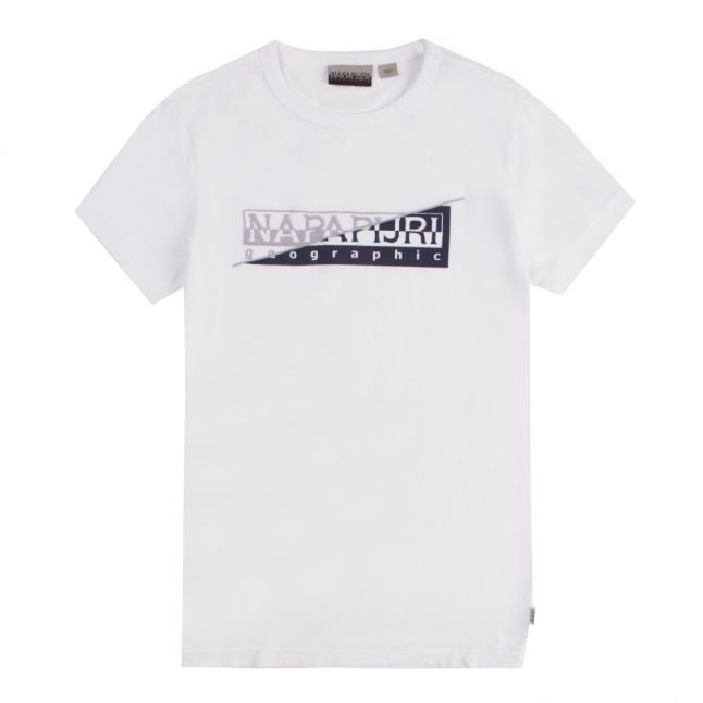 Kids Bright White Saky Branded S/s T Shirt