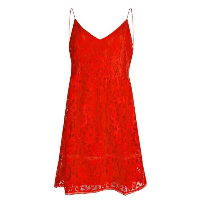 Womens Orange Vihaya Lace Cami Dress