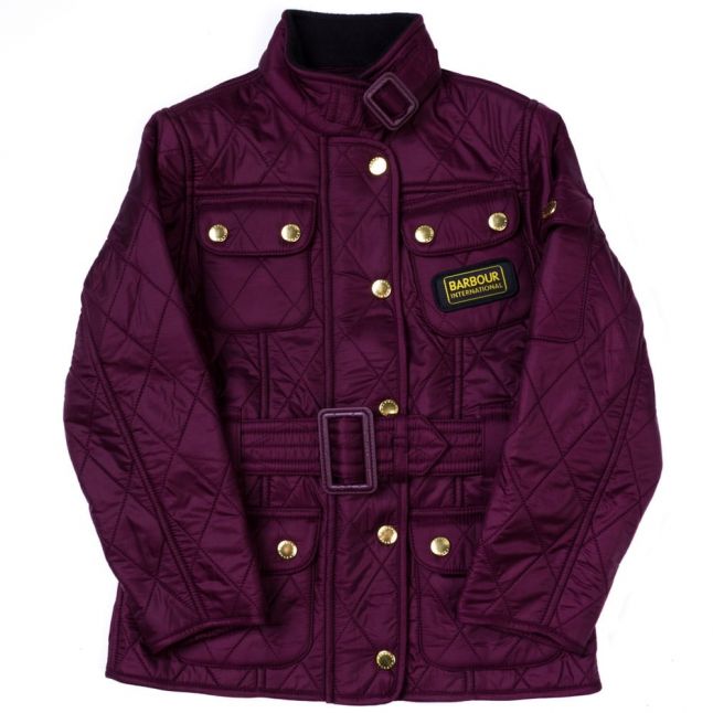 Girls Merlot International Quilted Jacket