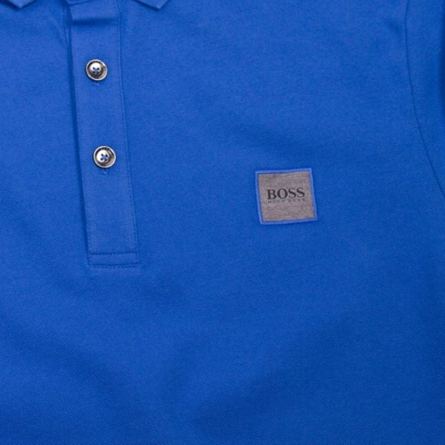 Casual Mens Medium Blue Passenger Slim Fit S/s Polo Shirt