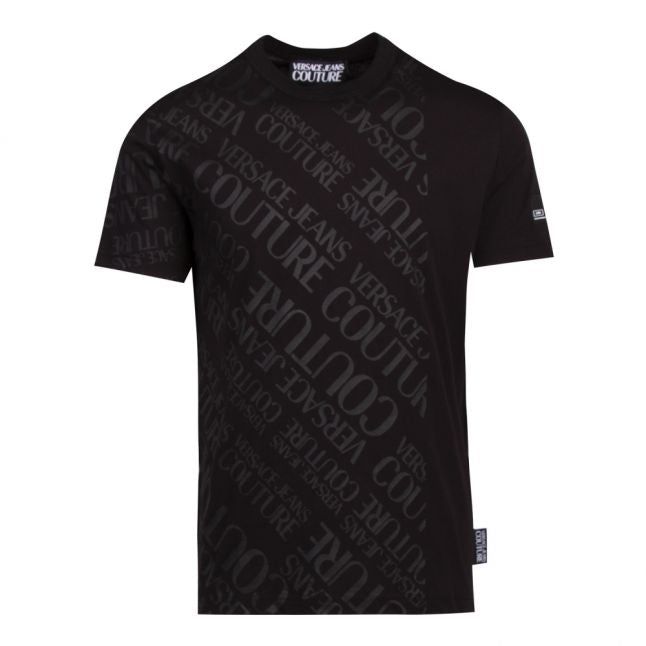 Mens Black Logomania Slim Fit S/s T Shirt