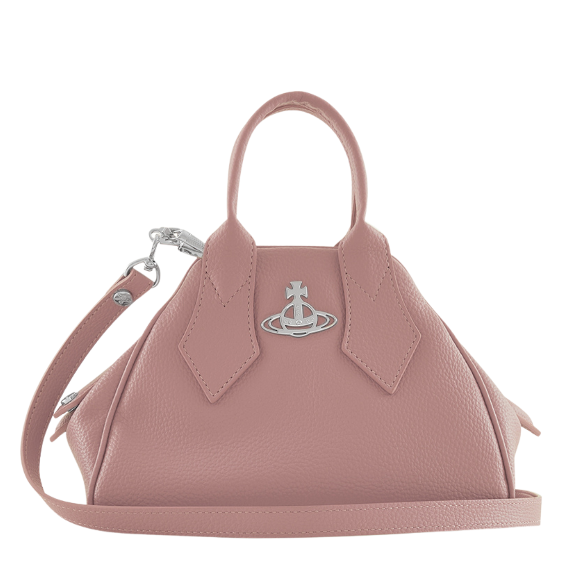 Womens Vivienne Westwood Pink Yasmine PU Grain Small Bag