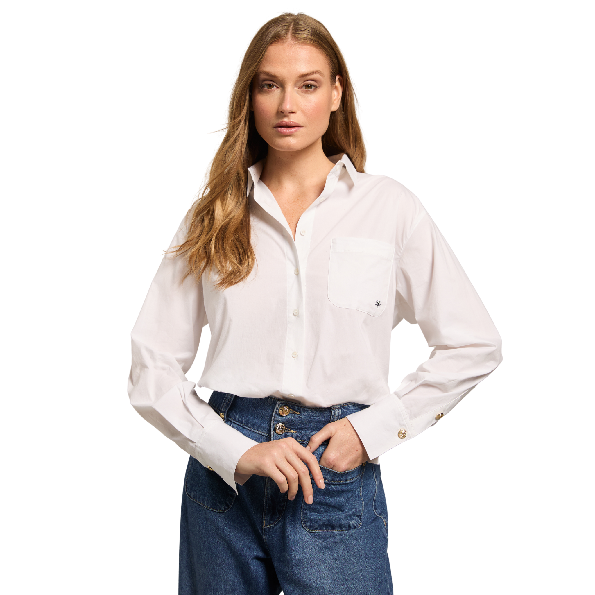 Womens Holland Cooper White Eleanor Shirt