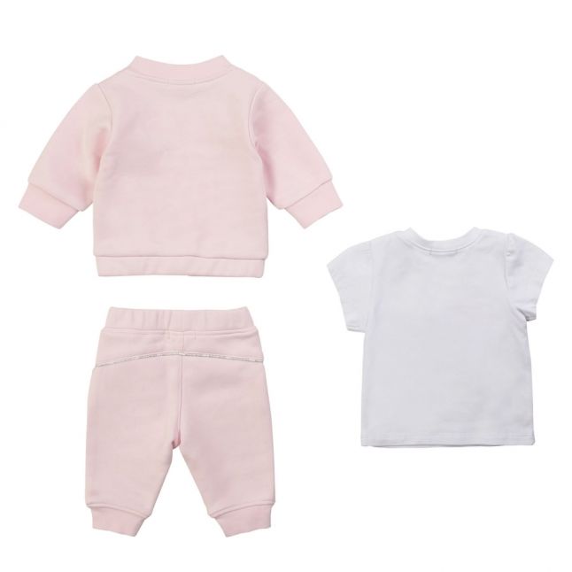 Baby Pink 3 Piece Tracksuit Set